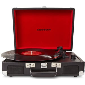 Crosley Cruiser Portable Turntable with Built-In Stereo Speakers - Black
