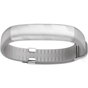 Jawbone UP2 Activity + Sleep Tracker (Classic Flat Strap) - Light Grey Hex (Silver)