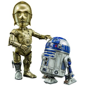 Herocross Star Wars Hybrid Metal R2D2 and C-3PO Figures