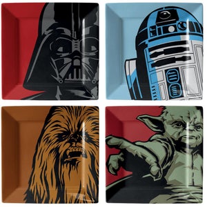 Funko Homeware Star Wars Iconic Character Graphic Set of 4 Plates