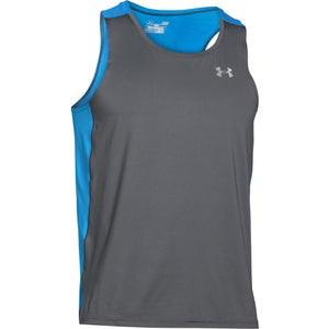 Under Armour Men's CoolSwitch Run Singlet - Grey/Blue