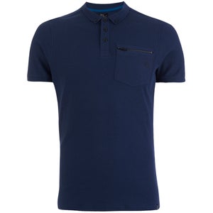Smith & Jones Men's Mascaron Zip Pocket Polo Shirt - Navy Blazer