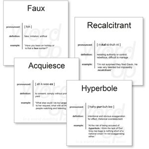 Word Up Vocabulary Flashcards Set