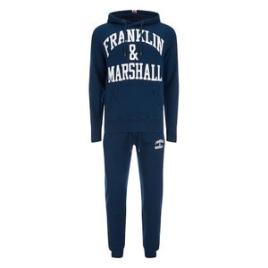 Franklin & Marshall Large Logo Hoody Tracksuit - Navy