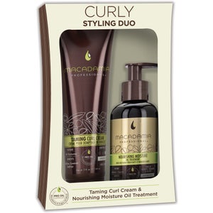 Macadamia Professional Curly Styling Duo - Taming Curl Cream and Nourishing Oil
