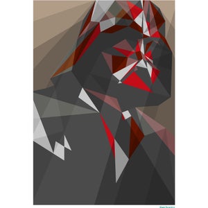 Star Wars Darth Vader Inspired Illustrative Art Print - 11.7 x 16.5 Inches