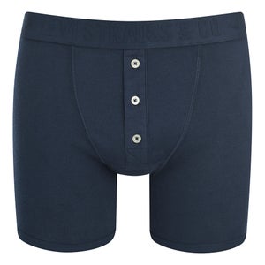 Levi's Men's Long Button Boxers - Navy
