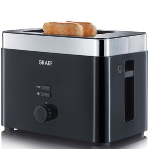 Graef TO62.UK 2 Slice Compact Toaster - Black
