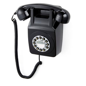 GPO Retro 746 Push Button Wall Telephone - Black