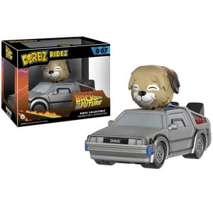 Back to the Future Delorean Dorbz Ridez with Einstein Vinyl Figure