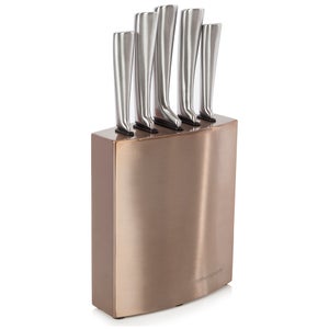 Morphy Richards 974817 5 Piece Knife Block - Copper
