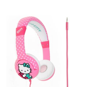 Hello Kitty Children's On-Ear Headphones - Hot Polka Dot