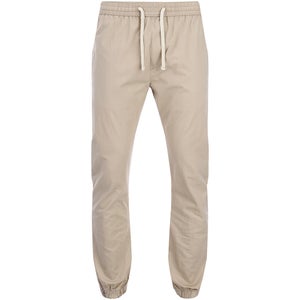 Brave Soul Men's Fine Cuffed Chinos - Stone