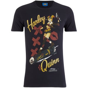 DC Comics Bombshells Men's Harley Quinn T-Shirt - Black