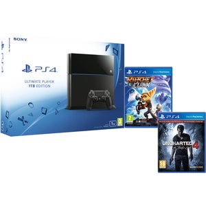 Sony PlayStation 4 1TB Console - Includes Uncharted 4: A Thief's End + Ratchet & Clank