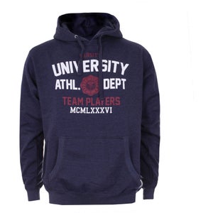 Varsity Team Players Men's University Athletic Hoody - Navy