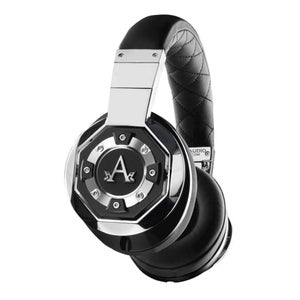 A-Audio A01 Legacy High Definition Over-Ear Headphones - Black/Liquid Chrome