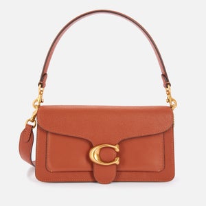bags saddle pebble tabby polished coach mixed leather bag