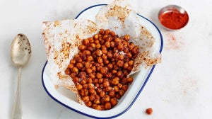 Chips Alternative: Geröstete Kichererbsen