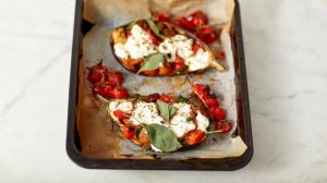 Meat Stuffed Aubergine