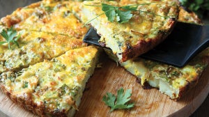 Omelette Vegetariana con Patate