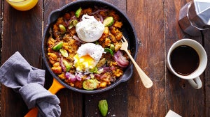 Cavoletti di Bruxelles con Patate Dolci e Uova
