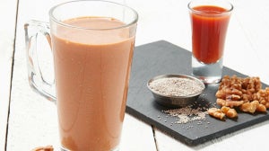 Batido de zanahoria con semillas de chía