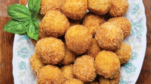Bolitas de Arancini con Verduras