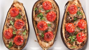 Berenjena Rellena con Carne