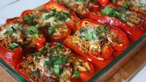 Pimiento relleno con carne