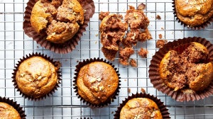 Muffins saludables de plátano y nueces