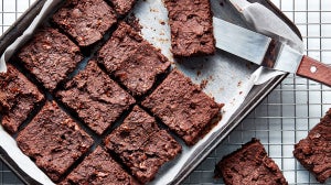 Brownies saludables de fijol negro