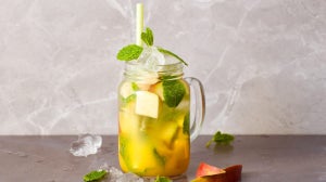 Mocktail de mangue, pêche et BCAA