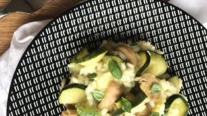 Recette du Risotto aux Courgettes et Champignons