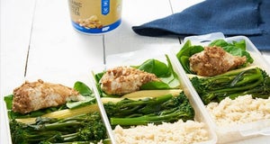 Mealprep Idee | Erdnussbutter-Hähnchen mit Reis