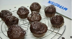 Protein Muffins Rezept | Gesunde Schokomuffins mit Banane und Zimt