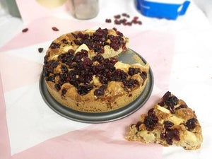 Thanksgiving | Gesunder Cranberry Birnen Kuchen