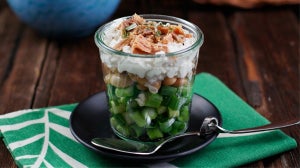 Salat im Glas | Weiße Bohnen mit Thunfisch