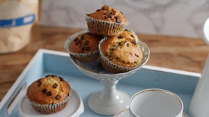 Teff Muffins mit Schokostücken