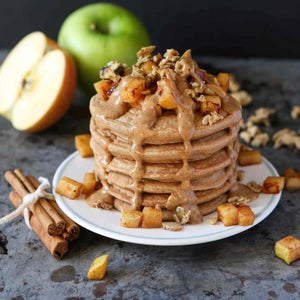 Ricetta Pancake Proteici alla Mela e Caramella Mou