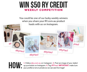 #ryhaul Chance to WIN $50 to spend in store EVERY MONTH