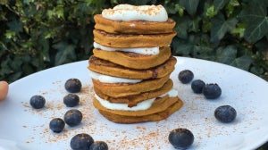 Pumpkin Blueberry Pancakes