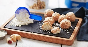 Vanilla, Coconut & Peanut Butter Protein Balls Recipe