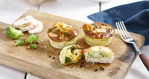 Chicken & Broccoli Muffins Recipe | Healthy Snack Ideas