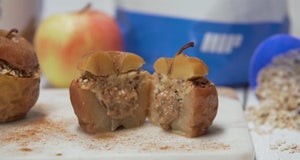 Healthy Crunch Recipe | Stuffed Apples with Peanut Butter And Cinnamon