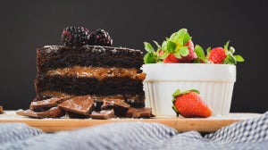 Protein Cake Recipe | Triple Chocolate Peanut Butter Cake