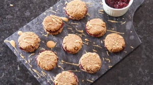 Niall’s Peanut Butter & Jelly Protein Cookies