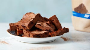 Édesburgonyás fehérjés brownie