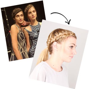 Runway To Real Life: Braided Crown Ponytail