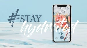GLOSSYBOX Wallpaper im Juli: Der #stayhydrated-Look für dein Smartphone und Co!